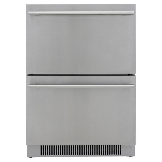 Blaze 23.5-Inch 5.1 Cu. Ft. Outdoor Rated Stainless Steel Double Drawer Refrigerator