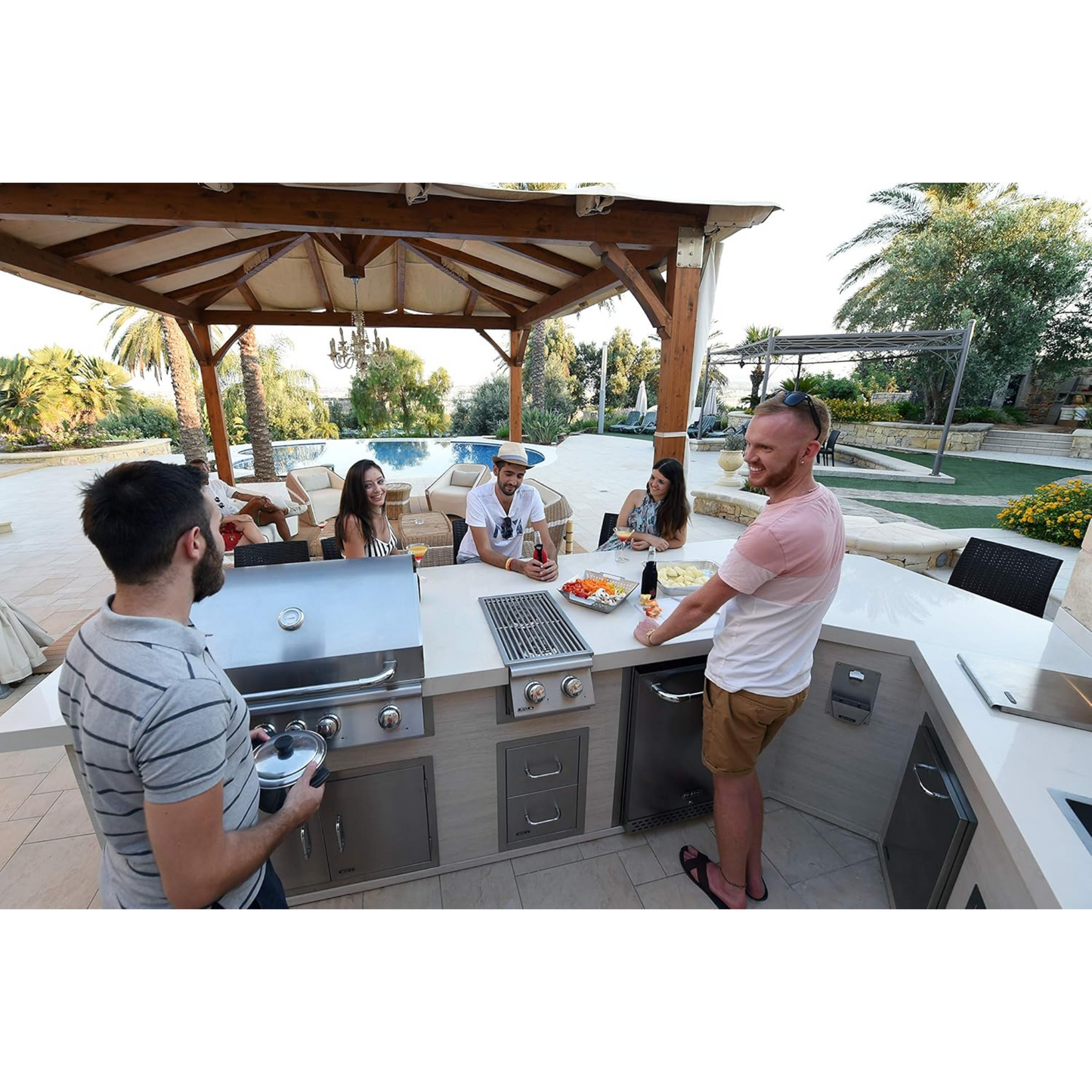 Bull Grills Built-In Double Side Burner